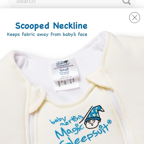 Merlin's magic Sleepsuit - Yellow - Cotton- Small - Picture 5 of 6